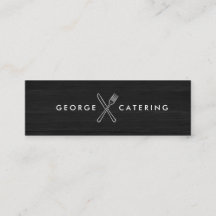 Vintage korsad gaffel och kniv logotyp Catering Bl