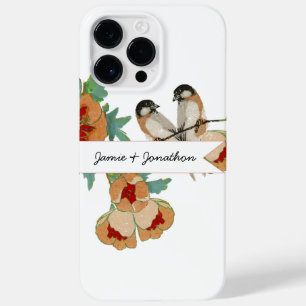 Vintage Körsbärsblom Love Bird Persika Mynta