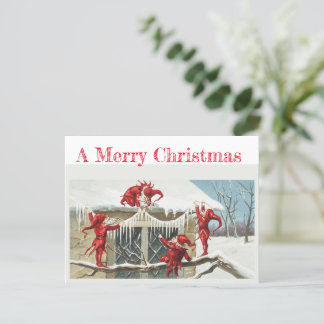 Vintage kort med gnomer