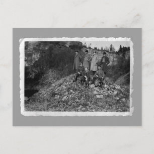 Vintage kort - WW2 manar på backe