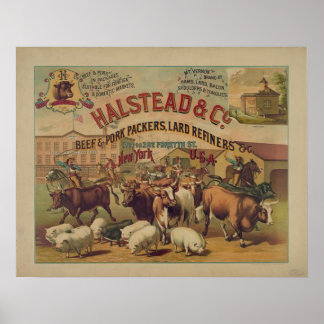 Vintage Kött Packers Poster