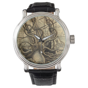 Vintage Kraken Skriv ut Armbandsur