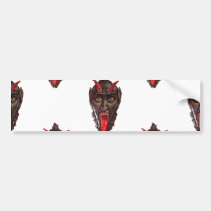 vintage krampus bildekal