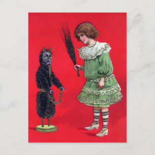 Vintage Krampus Doll Vykort