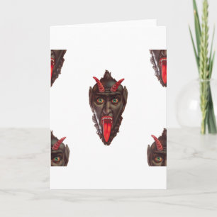 vintage krampus helgkort