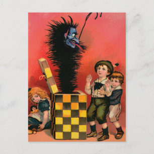 Vintage Krampus Jack i vykortet Vykort