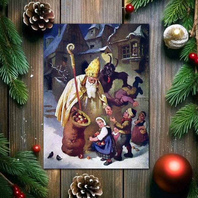 Vintage Krampus-julkort Helgkort (Skapare uppladdad)