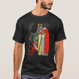 Vintage Krampus och Santa T Shirt