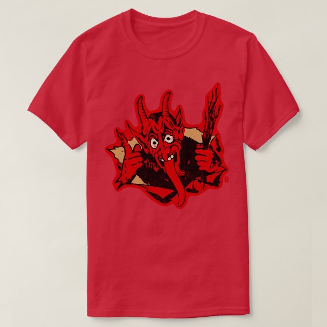 Vintage Krampus T Shirt (Design framsida)