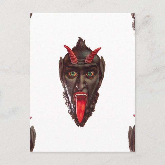 vintage krampus vykort (Framsida)