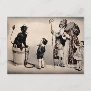Vintage Krampus vykort