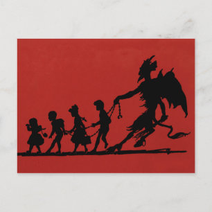 Vintage Krampus vykort