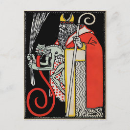 Vintage Krampus vykort