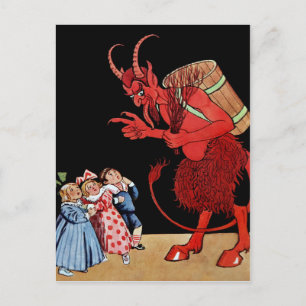 Vintage Krampus vykort