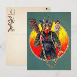Vintage Krampus vykort