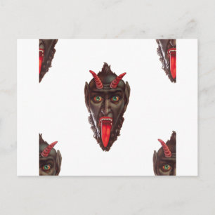 vintage krampus vykort