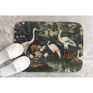 vintage kranar och palats i tropikarna badrumsmatta