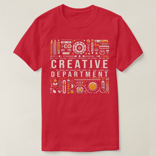 Vintage Kreativ Department T Shirt (Design framsida)