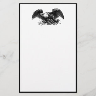Vintage Krig Eagle Brevpapper