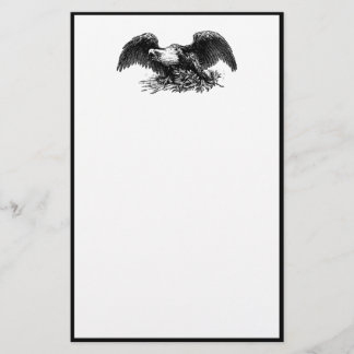 Vintage Krig Eagle Brevpapper