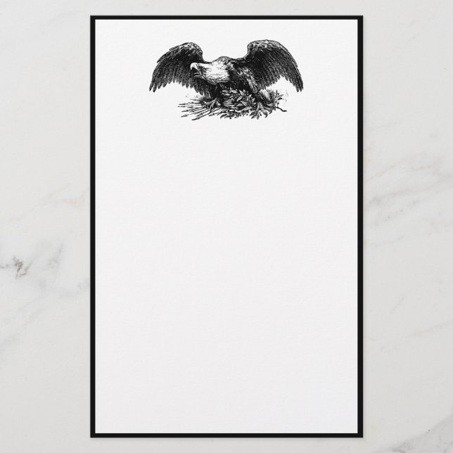 Vintage Krig Eagle Brevpapper (Framsida)