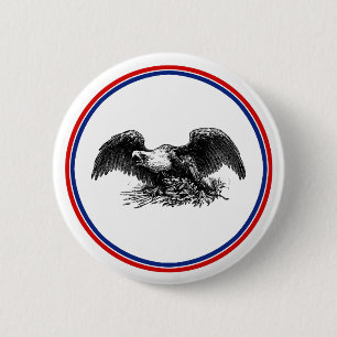 Vintage Krig Eagle Knapp