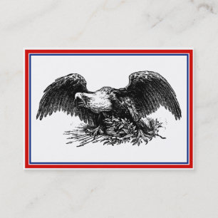 Vintage Krig Eagle Visitkort