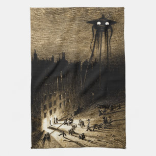 Vintage Krig i världen Kökshandduk