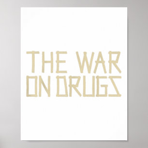 Vintage Krig om droger Retro Cette Sten 90s Musici Poster