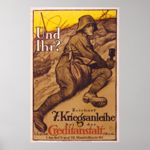 Vintage Krigsaffischer från Tyskland Poster