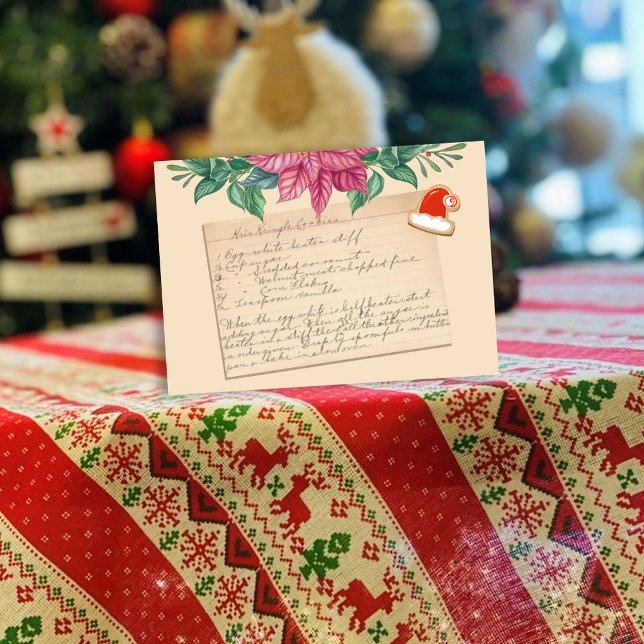 Vintage Kris Kringle Cookies Recipe jul (Skapare uppladdad)