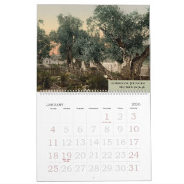 Vintage kristet resefoto Heliga landet Kalender