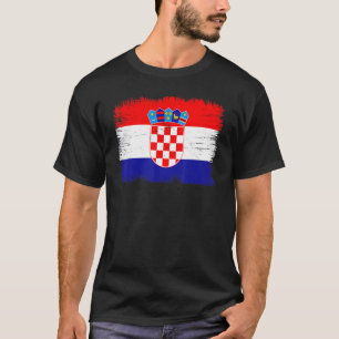 Vintage Kroatien Flagga Kroatiens självständighets T Shirt