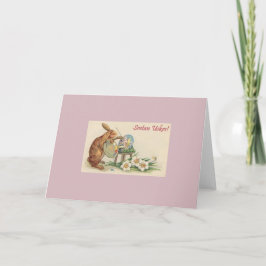 Vintage Kroatiska Sretan Uskrs Påsk Greeting Card Helgkort