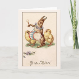 Vintage Kroatiska Sretan Uskrs Påsk Greeting Card Helgkort
