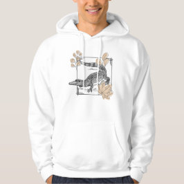 Vintage Krokodil & Höstlöv Hoodie