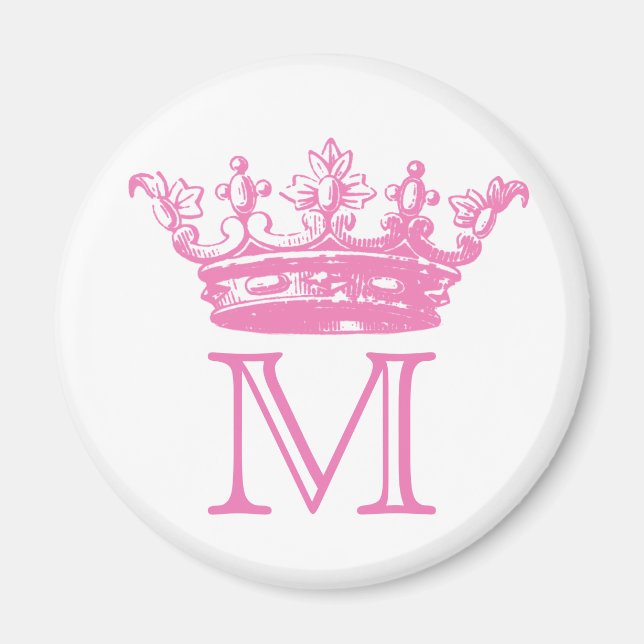 Vintage Krona Monogram Magnet (Framsidan)