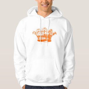 VINTAGE KRONA - ORANGE SWEATSHIRT MED LUVA