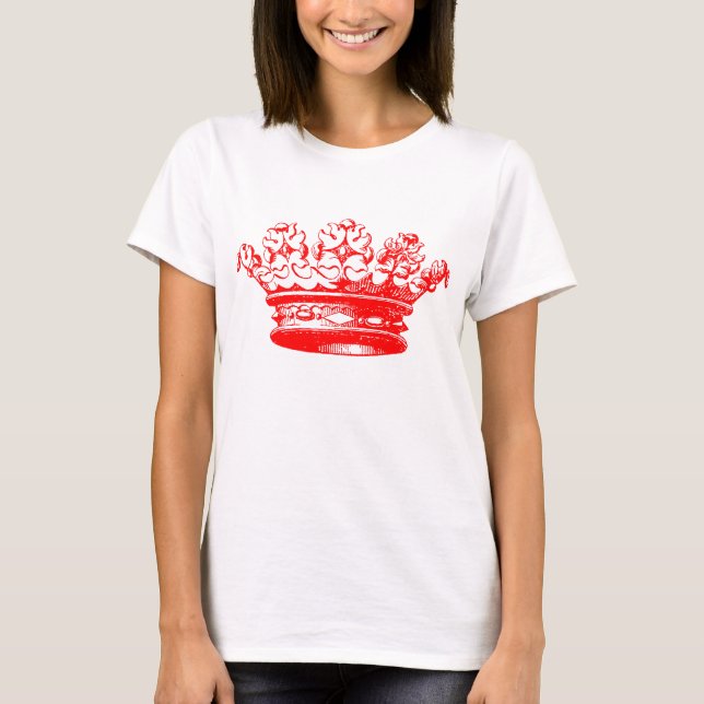 Vintage Krona - Röd Tee (Framsida)