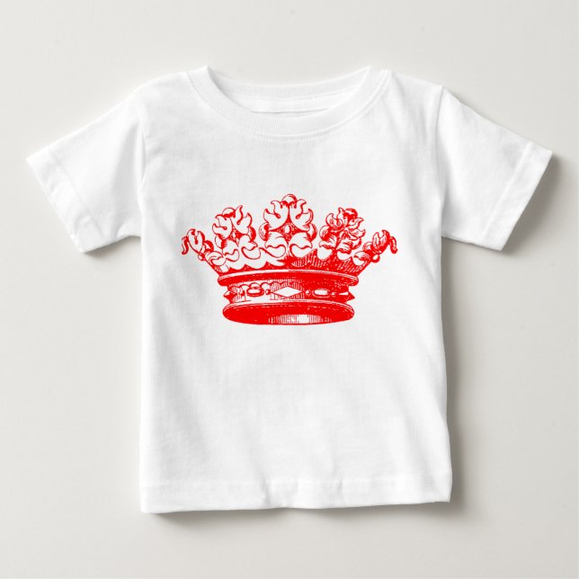 Vintage Krona - Röd Tee (Framsida)