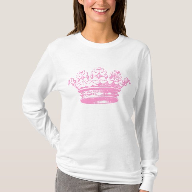 VINTAGE KRONA - ROSA T SHIRT (Framsida)