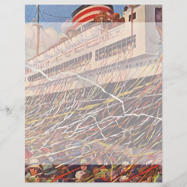 Vintage kryssningsfartyg semester; Avresa fest! (Framsida)