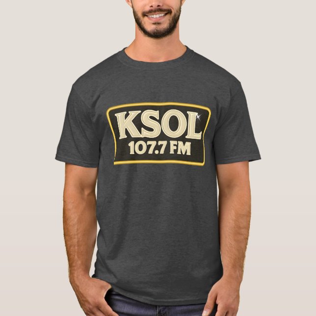 Vintage KSOL 107.7 T Shirt (Framsida)