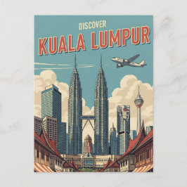 Vintage Kuala Lumpur Malaysia Vykort