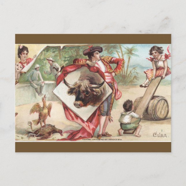 Vintage Kuba Vykort (Framsida)