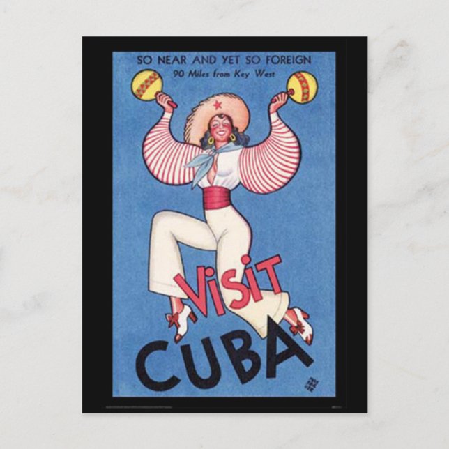 Vintage Kuba - Vykort (Framsida)
