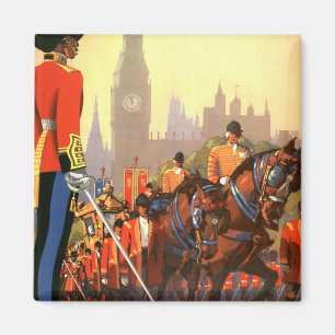 Vintage Kung British Royal Guard Underbar UK Magnet