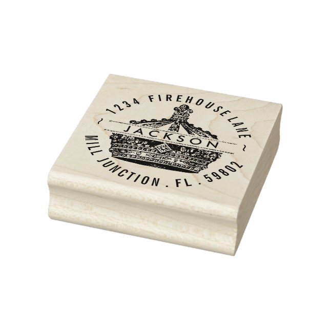 Vintage Kung Krona Returadress Frimärke Stämpel (Stämpel)