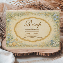 Vintage kustträdgård Quinceañera OSA Kort