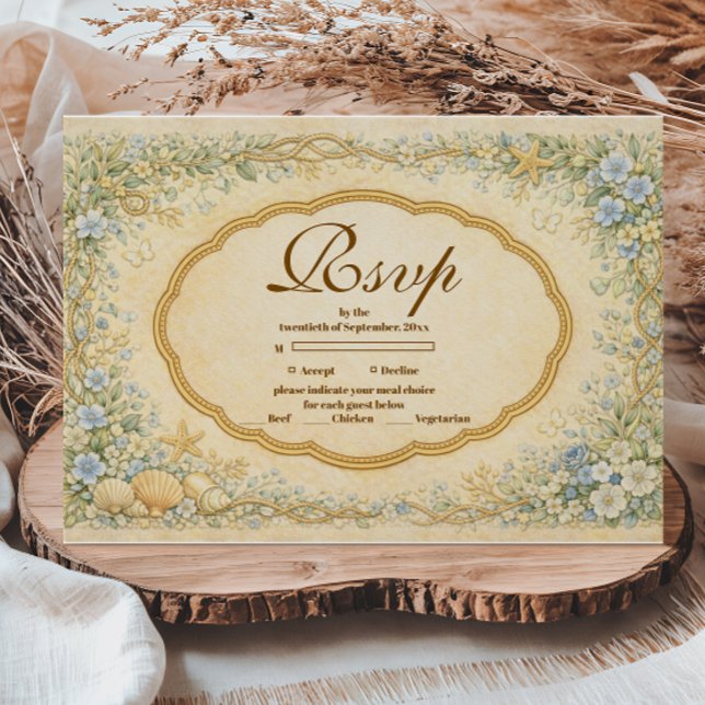 Vintage kustträdgård Quinceañera OSA Kort (Skapare uppladdad)